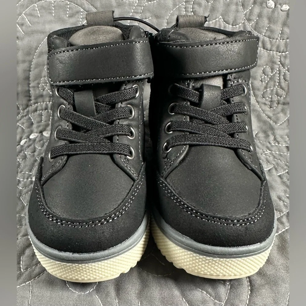Thereabouts Toddler Boys Black Lil Asher Lace Up/Velcro Boots NWT Various Sizes